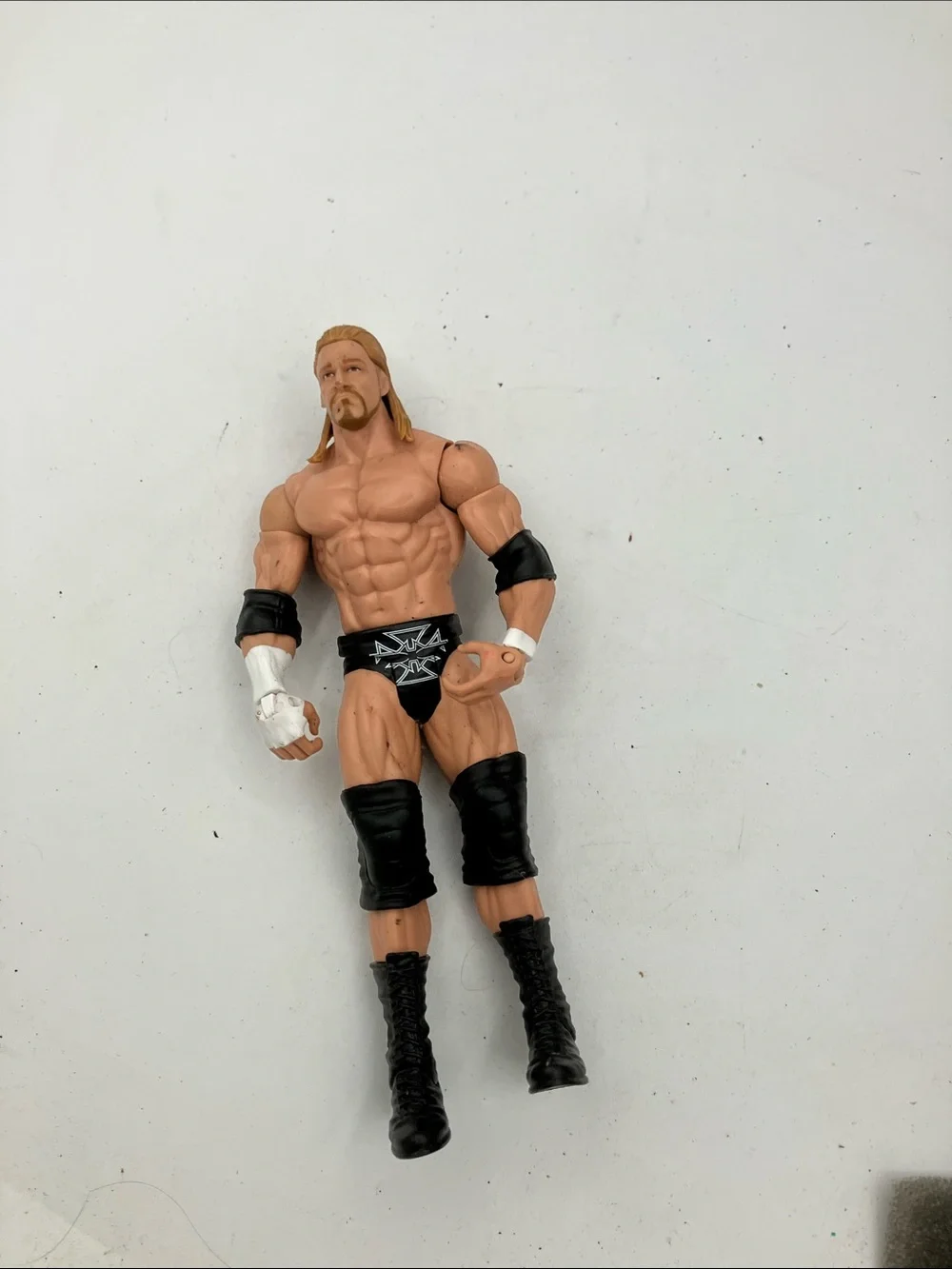 WWE Action Figure - Black and Tan Wrestler